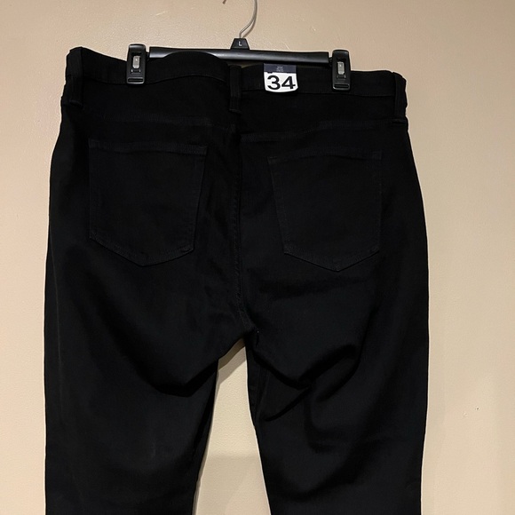 TF15450 **GAP** MID RISE SKINNY FIT WOMENS JEANS sz18/34R BLACK - Picture 4 of 12
